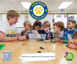 Check out The First  Academy's Royal Summer Camps for preschoolers to seniors!