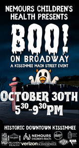 Boo! on Broadway – Downtown Kissimmee's Spooktacular Halloween Event on October 30th!