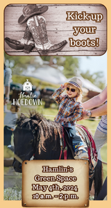 Saddle up and gallop over to Hamlin Hoedown May 4th 10am-2pm!