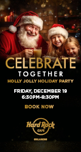Don't miss Breakfast with Santa at the Hard Rock Orlando December 19th!