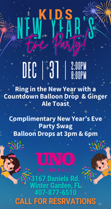 Join us at UNO Pizzeria & Grill – 3167 Daniels Rd, Winter Gardenr!!