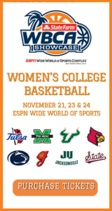 ESPN Wide World of Sports is proud to host the inagural 2024 WBCA Showcase! 