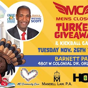 Men's Closet's Turkey Giveaway & Community Kickball