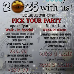 Aloma Bowl's New Years Eve Party