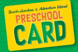 Busch Gardens & Adventure Island Preschool Card (FREE)