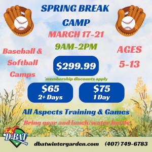 D-BAT Winter Garden Spring Break Camp