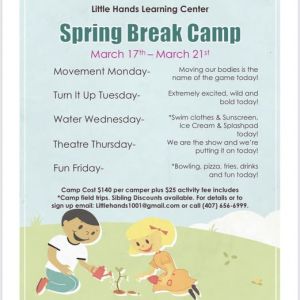 Little Hands Learning Center Spring Break Camp