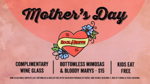 Rock & Brews Mother's Day Specials