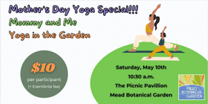 Mead Garden's Mommy & Me Yoga in the Garden