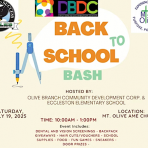 Mt Olive AME Church's Back to School Bash