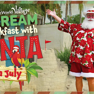 Ice Cream for Breakfast with Santa: Christmas in July