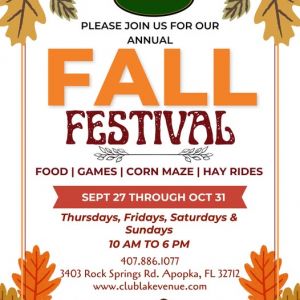 Club Lake Venue's Fall Festival