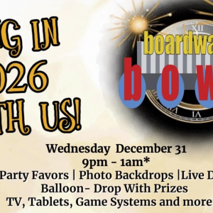 Boardwalk Bowl's New Years Eve Party