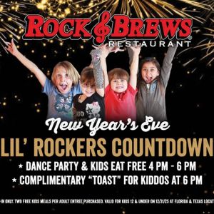 Rock & Brews Orlando's Kids New Year's Eve Party