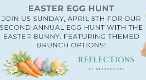 Reflections at Glasshouse's Easter Egg Hunt