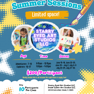 Starry Eyed Art Studios Summer Camp