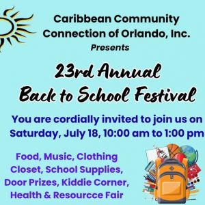 Caribbean Community Connections Back to School Festival