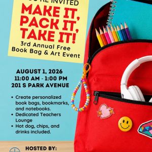 Creative Hub of Apopka's FREE Book Bag and Art Event