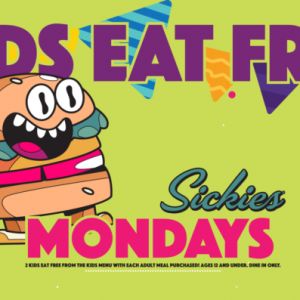 Sickies Garage Burgers & Brew Kids Eat Free